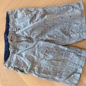 Tommy Hilfiger linen chinos with flag pattern